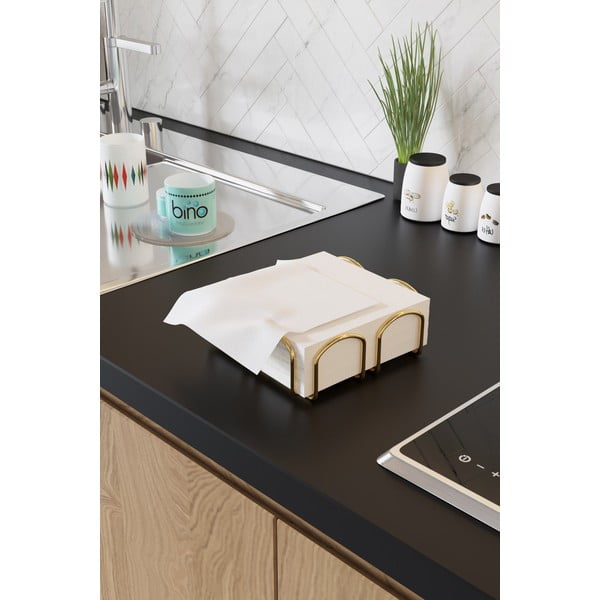 Kare aranyszínű szalvétatartó - Homefesto-image-2