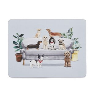 Curious Dogs 4 db-os parafa tányéralátét szett, 21,5x29 cm - Cooksmart ®
