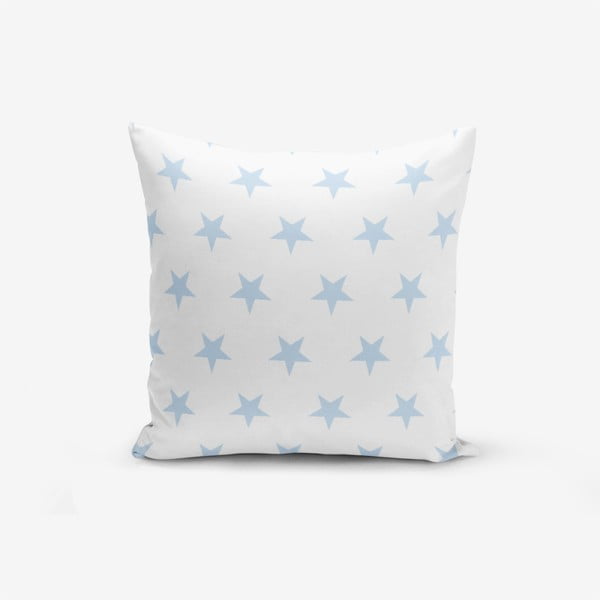 Light Blue Star pamutkeverék párnahuzat, 45 x 45 cm - Minimalist Cushion Covers