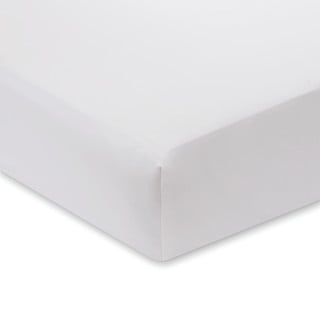 Luxury fehér pamutszatén lepedő, 135 x 190 cm - Bianca