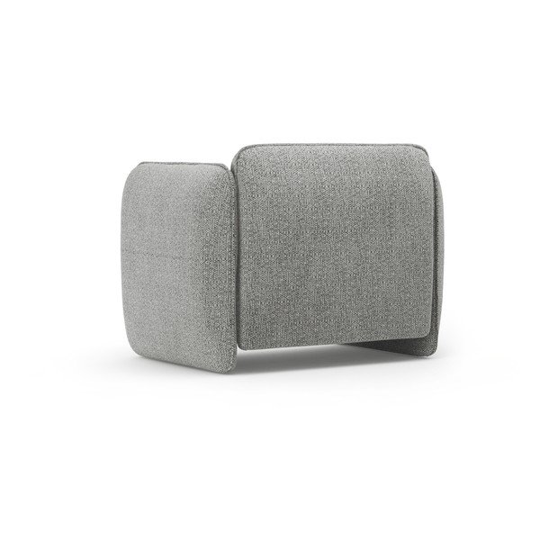 Világosszürke zsenília fotel Georgia – Micadoni -image-3