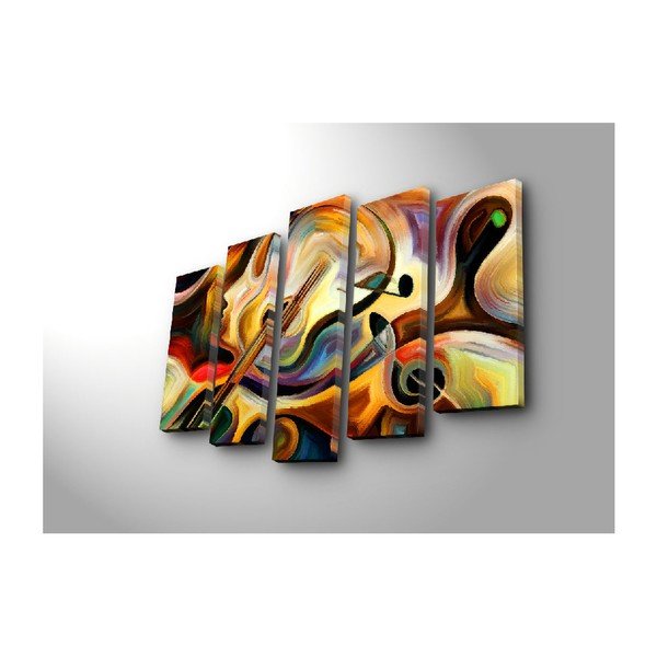 Abstract Music többrészes kép, 105 x 70 cm-image-1