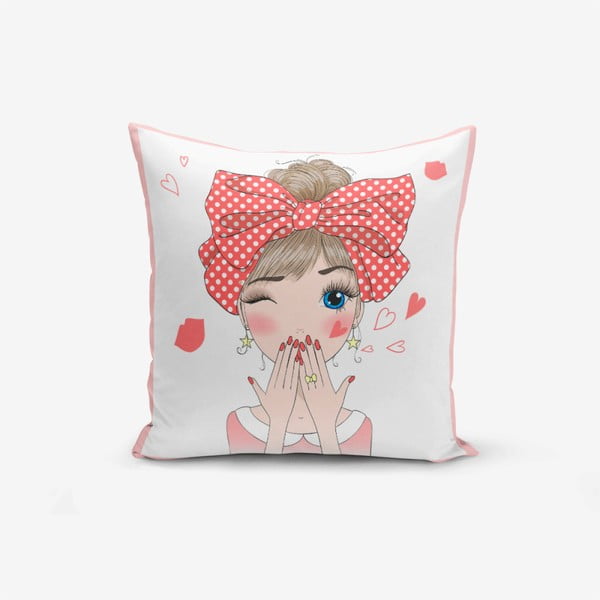Cute Girl párnahuzat, 45 x 45 cm - Minimalist Cushion Covers