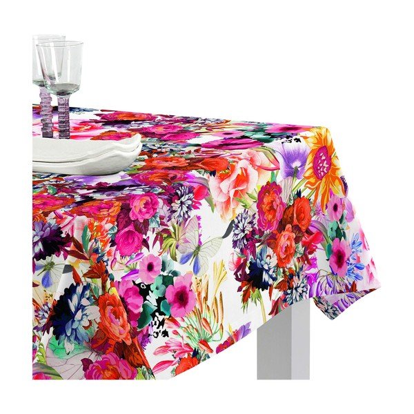 Basic Flowery pamut asztalterítő, 250 x 150 cm - Happy Friday-image-2