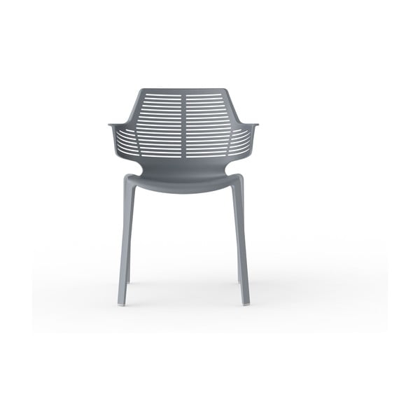 Ikona 2 db sötétszürke kerti karfás szék - Resol