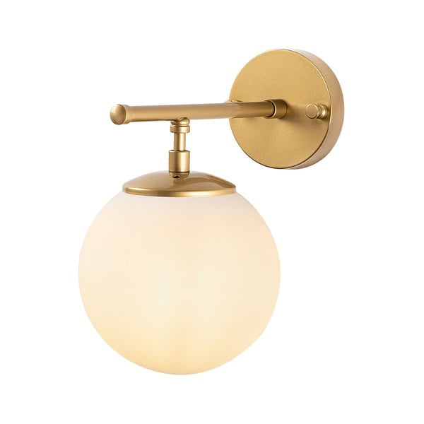 Fehér-sárgaréz színű fali lámpa Roe – Opviq lights-image-2