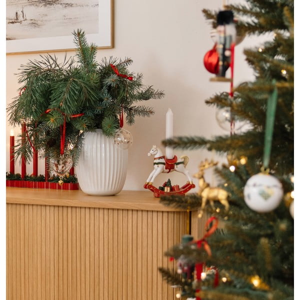 Karácsonyi mintás poligyanta gyertyatartó Almine – Bloomingville-image-1