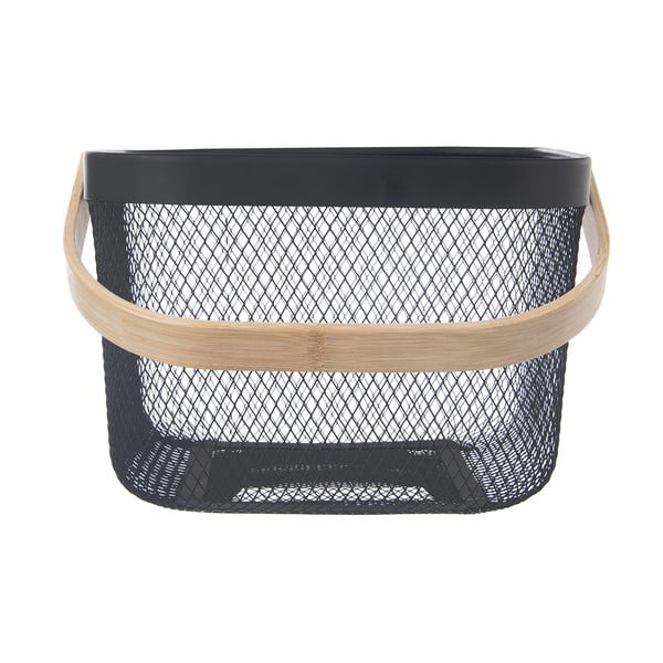 Fémhuzalos fém tárolókosár 24,5x24,5x30 cm Radka – Orion-image-3