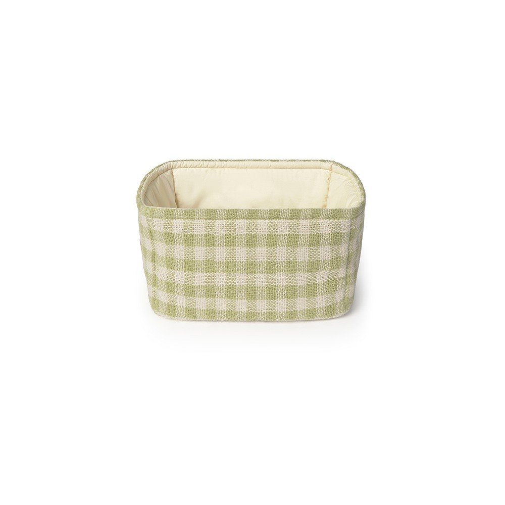 Világoszöld textil játéktároló kosár 30x20x20 cm Swan Matcha Lorena Canals