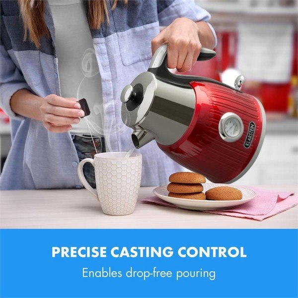 Cancan piros elektromos vízforraló - Klarstein-image-4