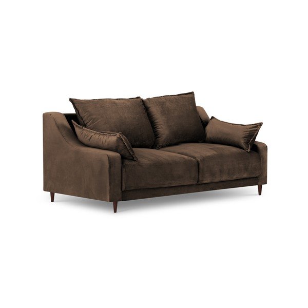Freesia barna bársony kanapé, 150 cm - Mazzini Sofas-image-2