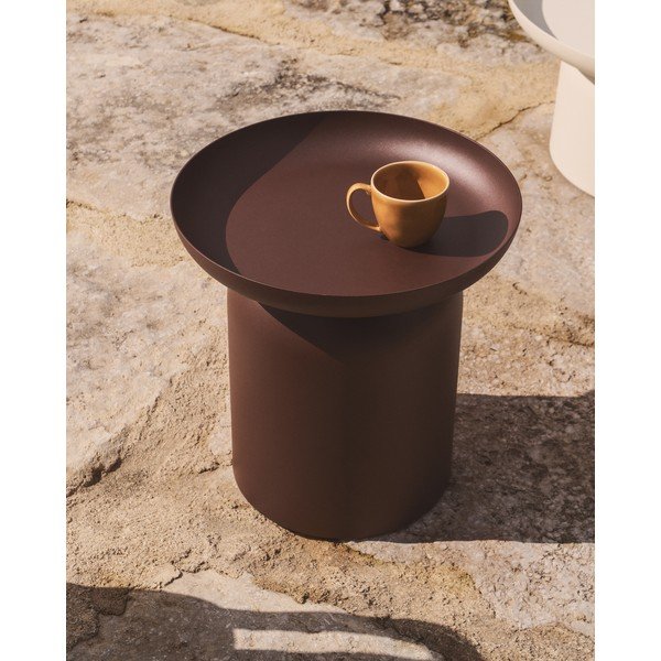 Fém kerek kerti kisasztal ø 45 cm Arcola – Kave Home-image-1