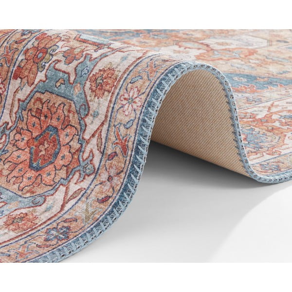 Sylla kék-piros futószőnyeg, 80 x 200 cm - Nouristan-image-4