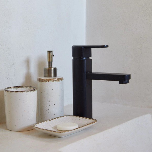 Krémszínű kőedény fogkefetartó pohár Toscana Bath – Casafina-image-1