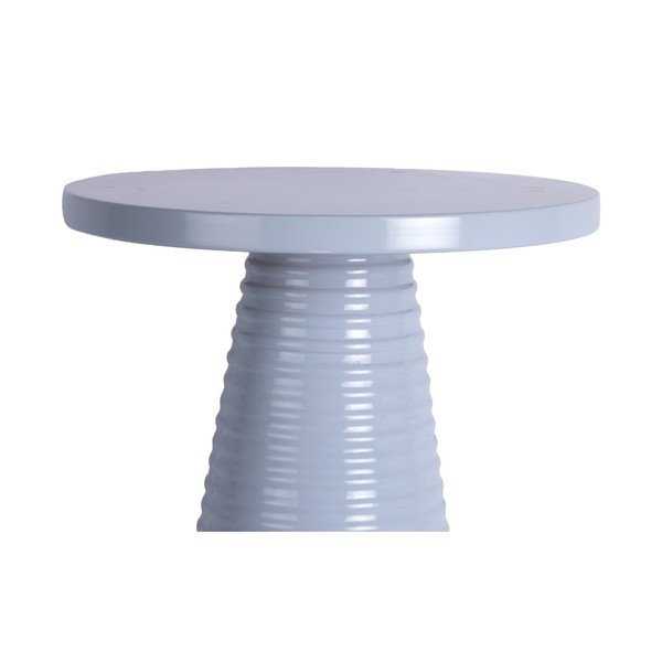 Fém kerek tárolóasztal ø 40 cm Catania Ribbed – Leitmotiv-image-2