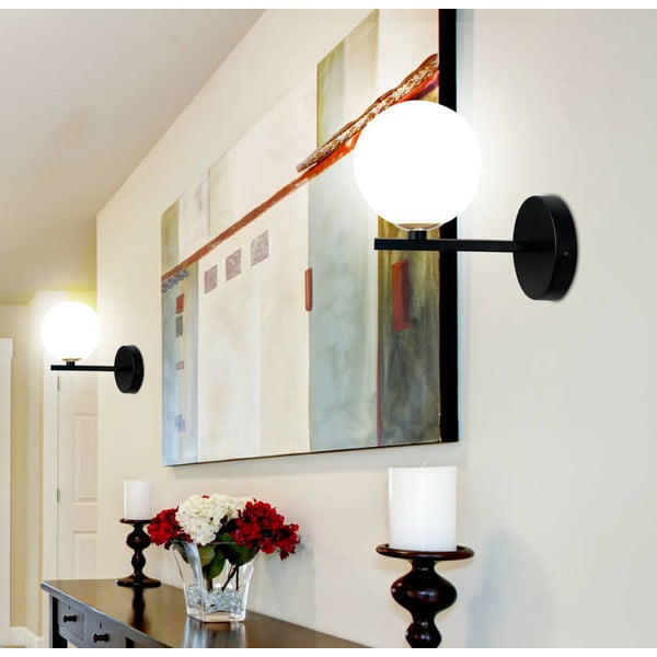 Fekete fali lámpa Kama – Candellux Lighting-image-1