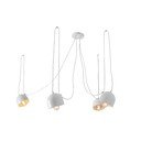 Popo fehér négyágú függőlámpa - CustomForm