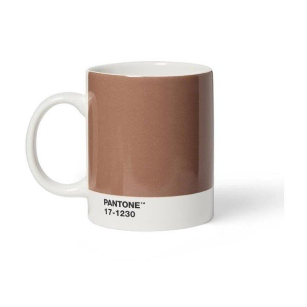 Világosbarna porcelán bögre 375 ml Mocha Mousse 17-1230 – Pantone