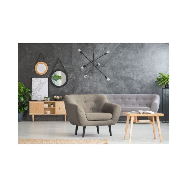 Piemont kávébarna fotel - Mazzini Sofas-image-3