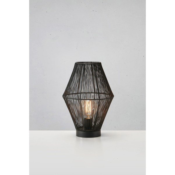 Fekete asztali lámpa fém búrával (magasság 38 cm) Casa – Markslöjd-image-1