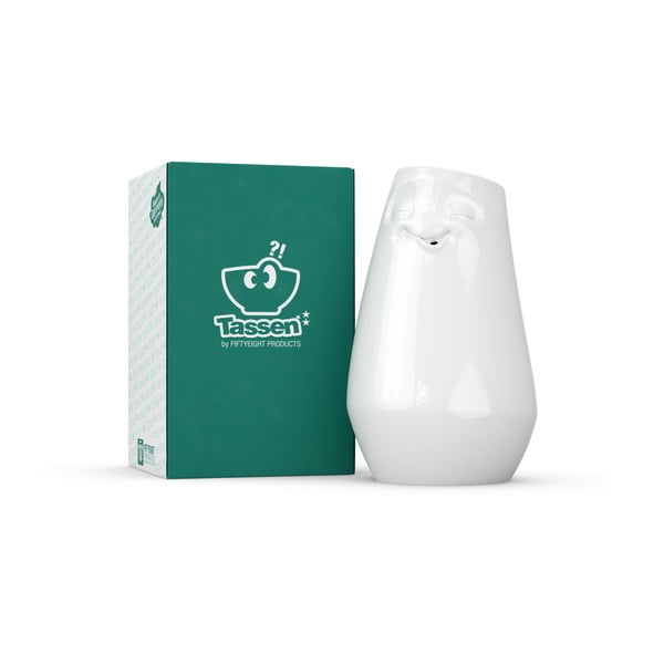 Fehér 'elégedett' porcelánváza - 58products-image-2