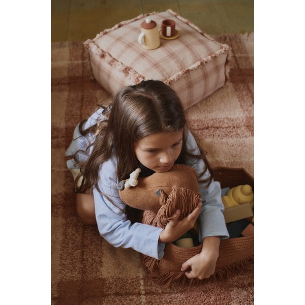 Barna textil játéktároló kosár 68x24x35 cm Poppy – Lorena Canals-image-2