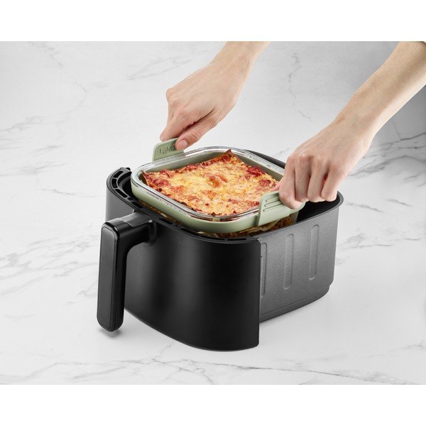 Üveg sütőforma forrólevegős fritőzhöz 18,5x17,5 cm – Lékué-image-1