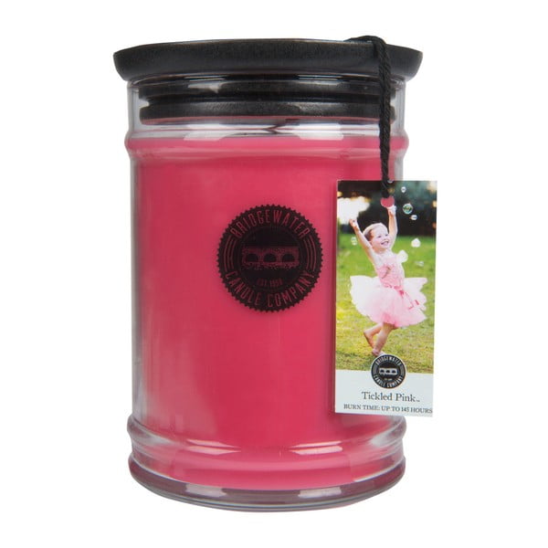 Tickled Pink gyertya üveg tartóban, égési idő 140-160 óra - Bridgewater Candle Company