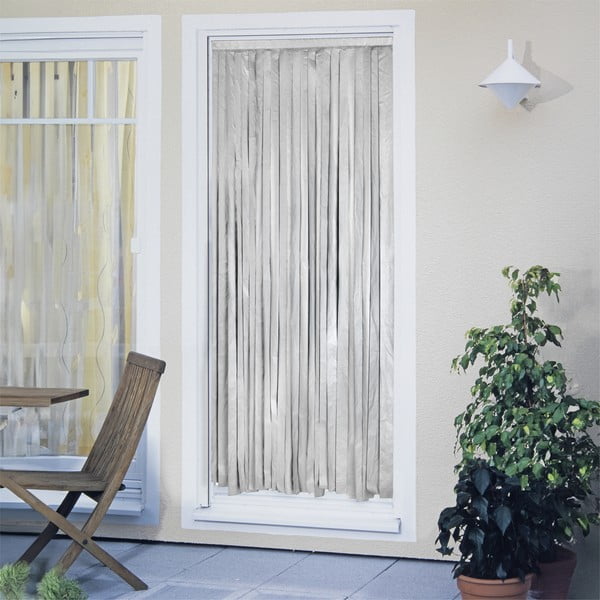 Fekete-ezüstszínű termo függöny ajtóra 90x200 cm – Maximex-image-1