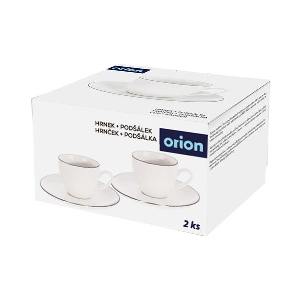 Fehér porcelán eszpresszó csésze 100 ml Decora – Orion-image-3