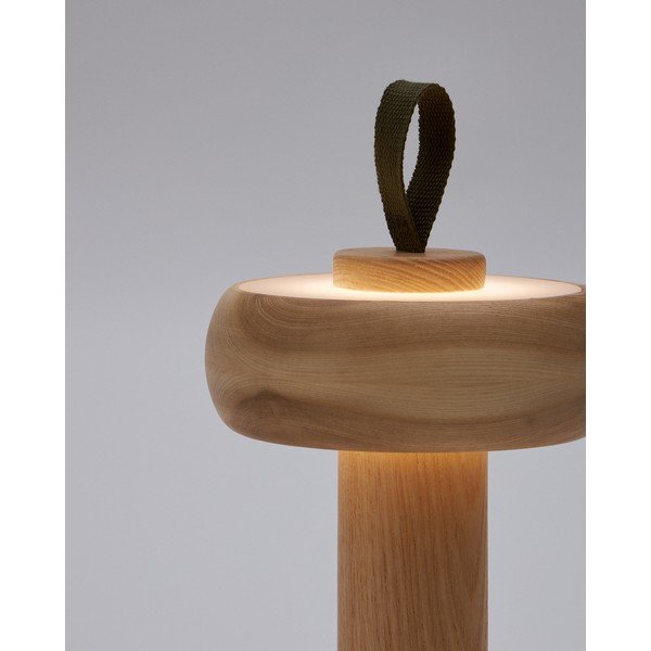 Natúr színű LED szabályozható asztali lámpa (magasság 30 cm) Luba – Kave Home-image-2