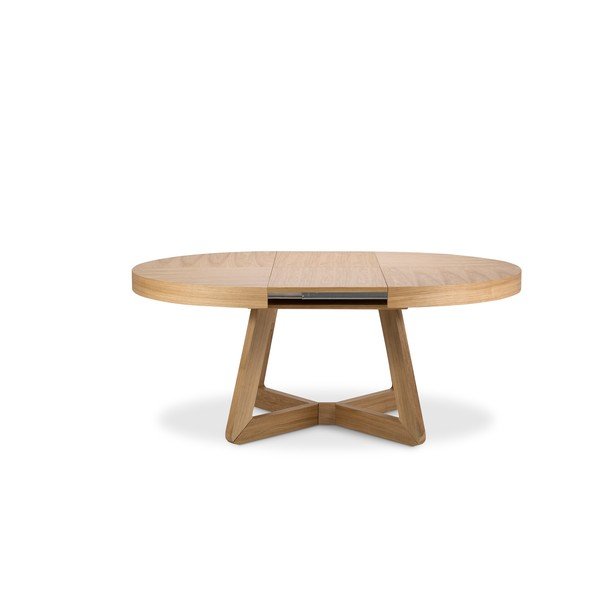 Bodil bővíthető étkezőasztal tölgyfa lábakkal, ø 130 cm - Windsor & Co Sofas-image-3
