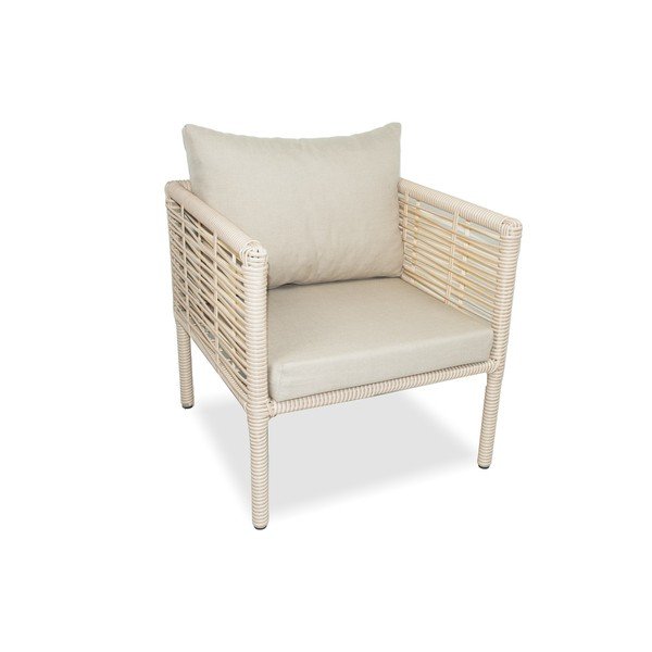 Krémszínű műrattan négyszemélyes kerti lounge szett Newyork 160 – Floriane Garden-image-2