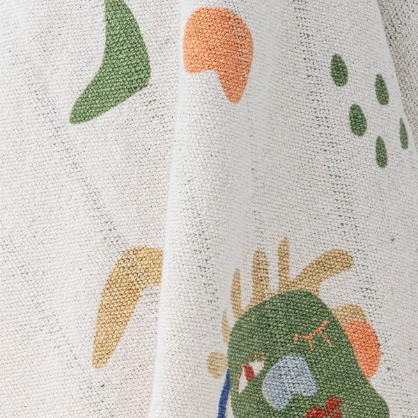 Krémszínű újrahasznosított pamut gyerek takaró 130x160 cm Sylvie – Bloomingville Mini-image-3