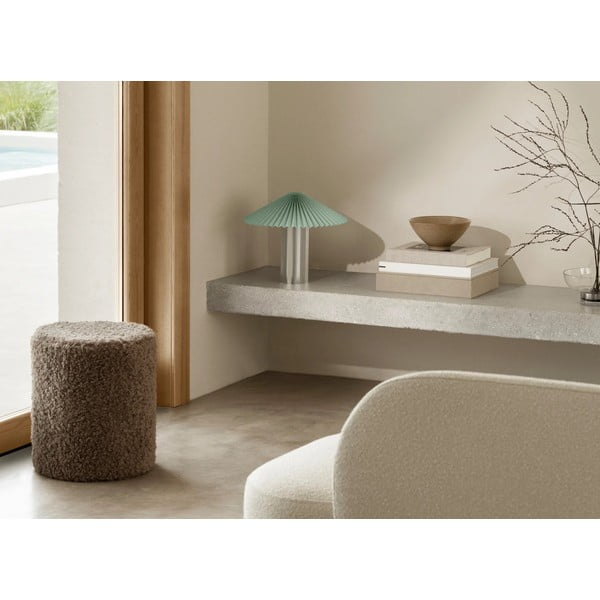 Sárga-ezüstszínű dimmelhető asztali lámpa textil búrával (magasság 36 cm) Taite – Blomus-image-4