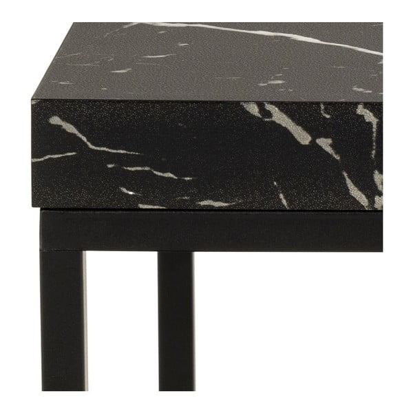 Tárolóasztal márvány dekoros asztallappal 40x40 cm Barossa – Actona-image-4