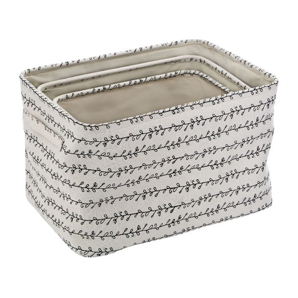 Twigge 3 részes vászon tárolódoboz szett - Premier Housewares-image-1