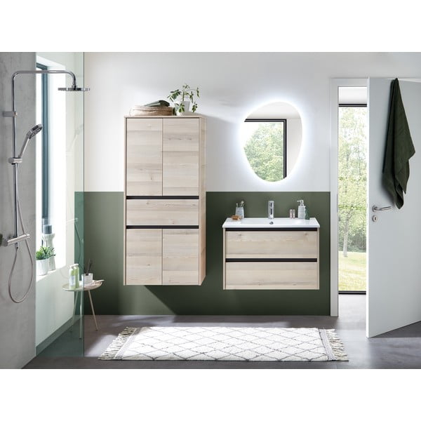 Fali tükör világítással 55x72 cm Quickset 393 – Pelipal-image-4