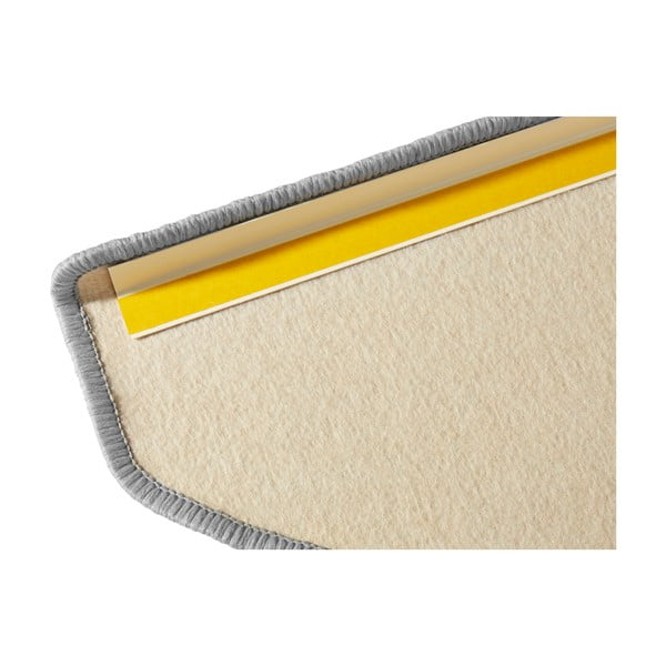 Szürke öntapadós lépcsőszőnyeg szett 15 db-os 23x65 cm Fancy – Hanse Home-image-3