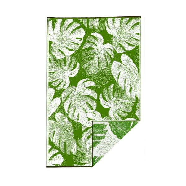 Panama Green zöld kétoldalas kültéri szőnyeg újrahasznosított műanyagból, 120 x 180 cm - Fab Hab
