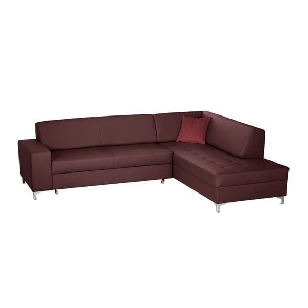 Fioravanti piros kinyitható kanapé, jobb oldali fekvőfotellel - Florenzzi