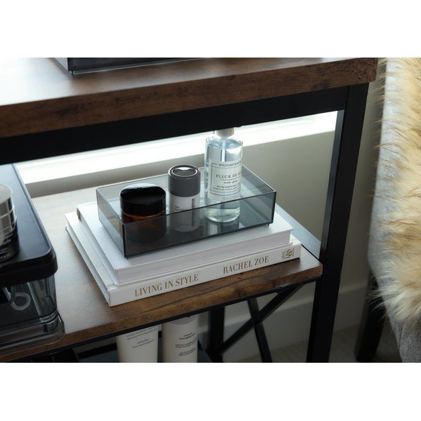 Matt fekete újrahasznosított műanyag fürdőszobai rendszerező kozmetikumokhoz – iDesign-image-3