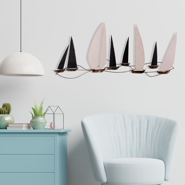 Fém fali dekoráció 117x52 cm Ocean – Wallity-image-4