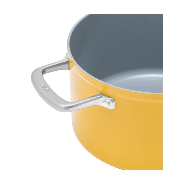 Indukciós tűzhelyhez alkalmas edény fedővel-kerámia felülettel 5,5 l Meda 3.0 – FABINI-image-4