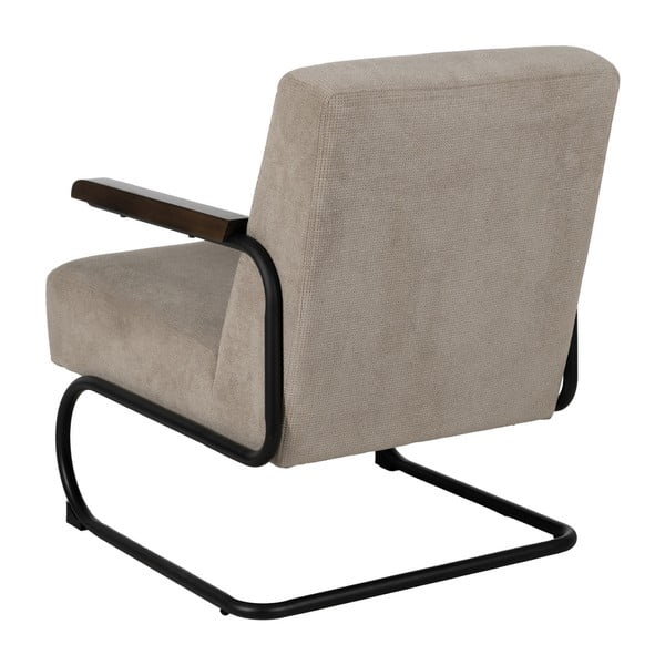 Szürkésbarna zsenília fotel Industra – Ixia-image-3