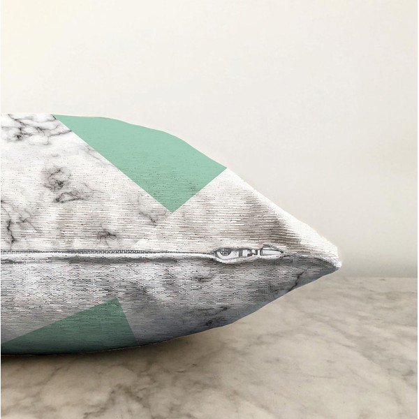 Marble zöld-szürke pamut keverék párnahuzat, 55 x 55 cm - Minimalist Cushion Covers-image-1