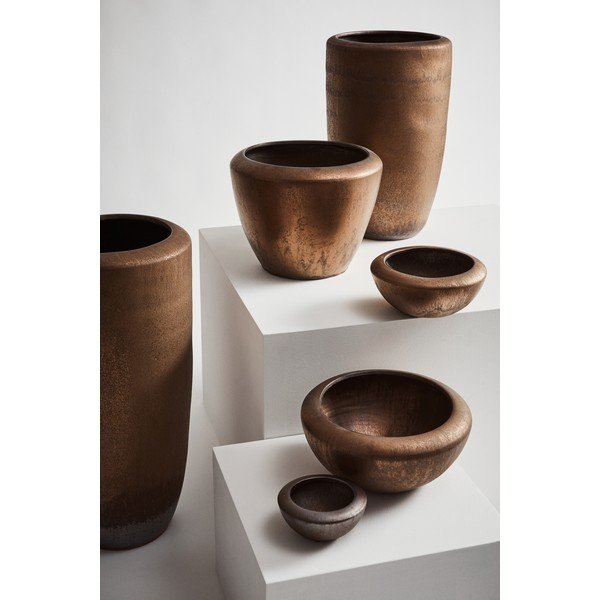 Terrakotta kézzel készített virágcserép készlet 3 db-os ø 36 cm Pathom – Bizzotto-image-4