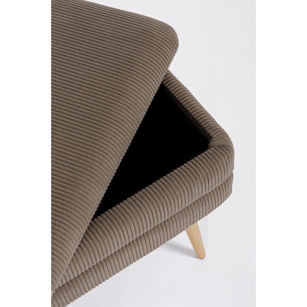 Szürkésbarna párnázott pad Olga – Bizzotto-image-1