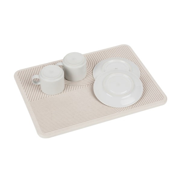 Bézs kovaföld edénycsepegtető alátét 40x30 cm Damon – Wenko