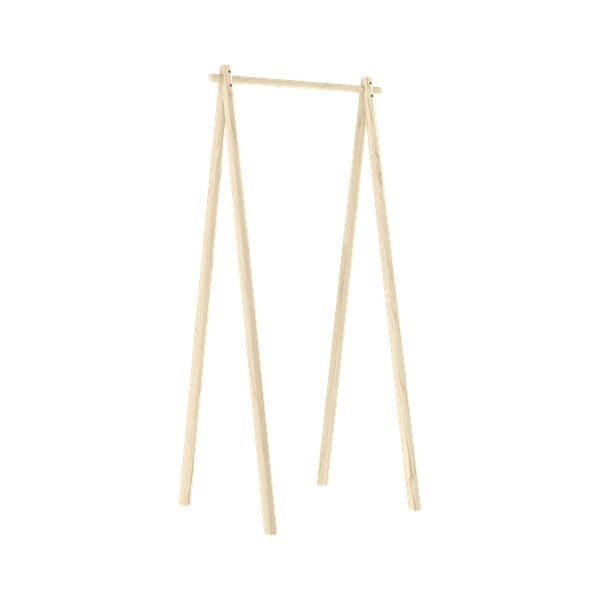 Natúr színű borovi fenyő ruhatartó állvány Hongi – Karup Design-image-3